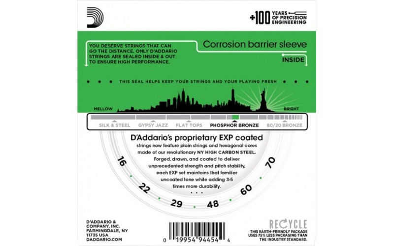 D'ADDARIO EXP23  - струны для акустической гитары баритон